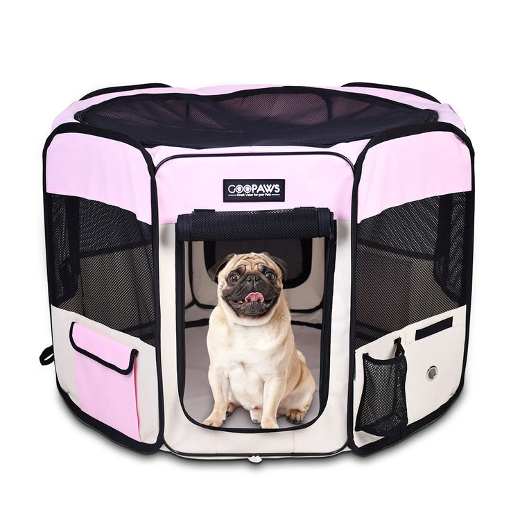 JESPET Pet Dog Playpens 36", 45" & 61" Portable Soft Kennel with Carry Bag