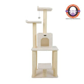 Armarkat Real Wood 62'' Classic Cat Tree 5-Level Condo