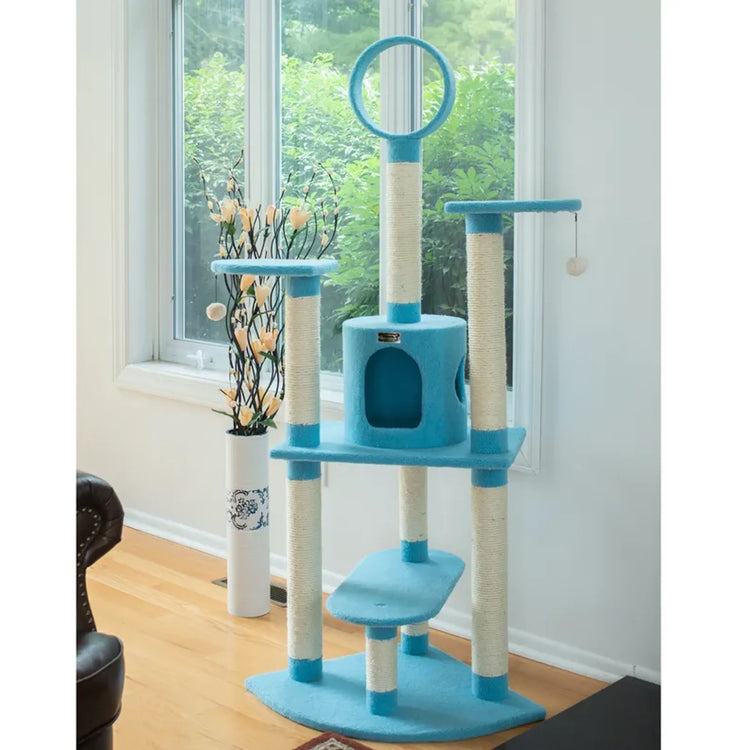 Armarkat Real Wood 66'' Classic Cat Tree 5-Level Condo