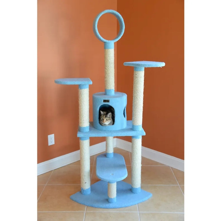 Armarkat Real Wood 66'' Classic Cat Tree 5-Level Condo
