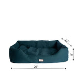 Armarkat Bolstered Dog Bed Anti-Slip Pet Bed Laurel Green