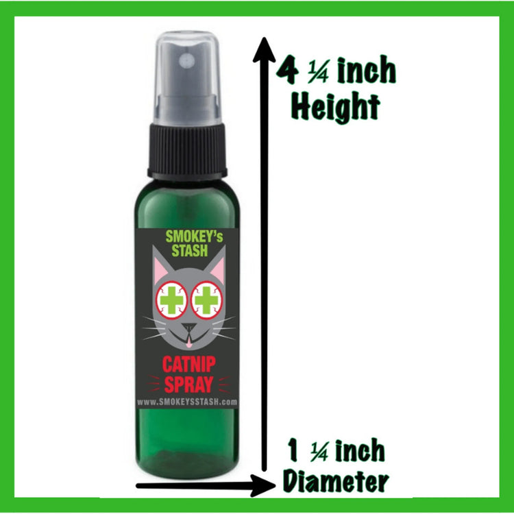 Smokey's Stash Premium Catnip Spray Bottle - Natural Cat Attractant for Playful Felines