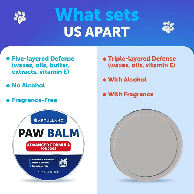 Dog Paw Balm Lick Safe Snout Soother Moisturizies Soothes & Nourishes Irritated Paw Pads and Dry Nose Protects from Cracks & Wounds Dog Feet Balm
