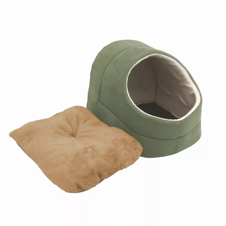 GOOPAWS Cozy Cat Cave & Warming Burrow: Ultimate Pet Hideaway & Cuddle Cave Bed