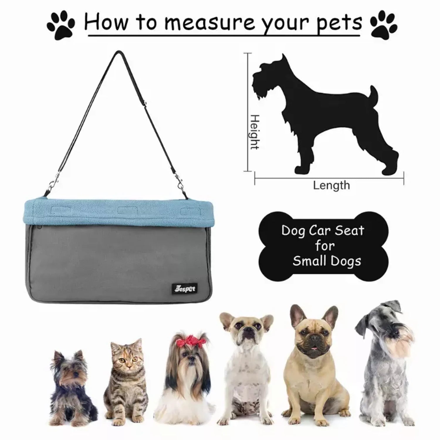 JESPET & GOOPAWS Dog Booster Seats