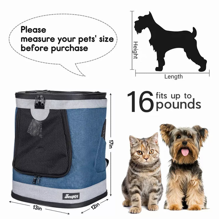 JESPET Pet Backpack Carrier for Small Dogs