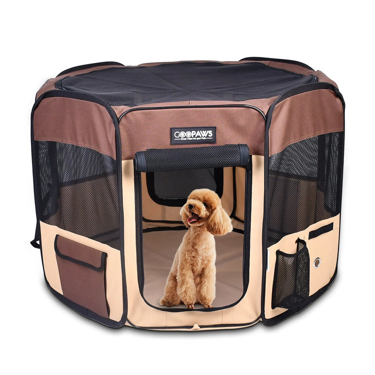 JESPET Pet Dog Playpens 36", 45" & 61" Portable Soft Kennel with Carry Bag