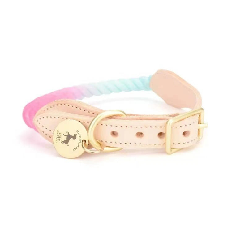 Luxe Royal Leather Rope Collar
