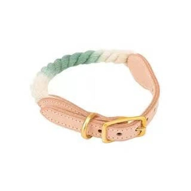 Luxe Royal Leather Rope Collar
