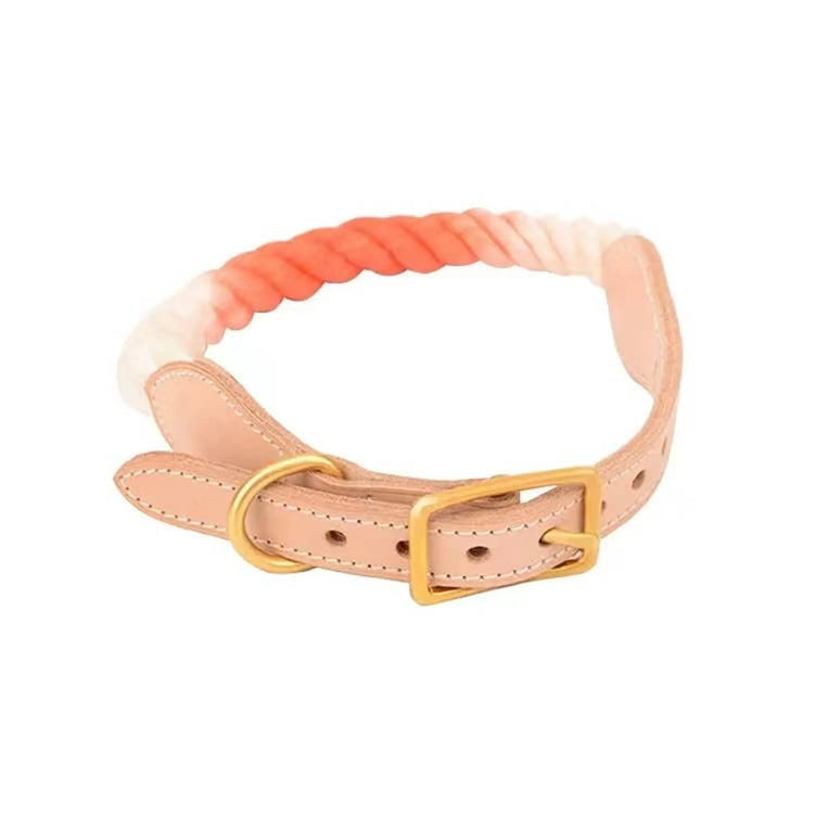 Luxe Royal Leather Rope Collar