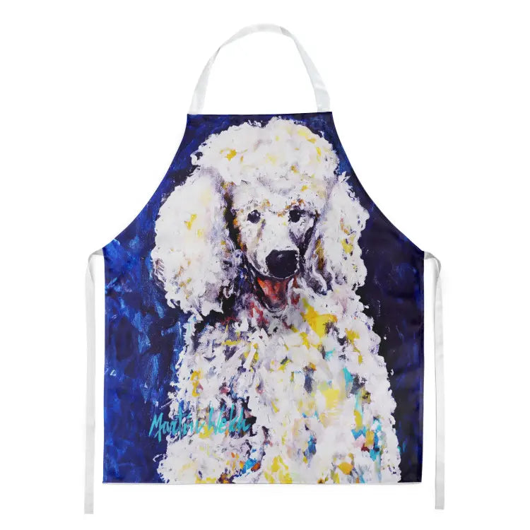 Louie White Poodle Apron