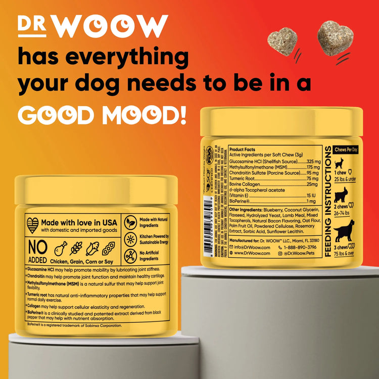 Dr Woow Hip and Joint Support Soft Chews