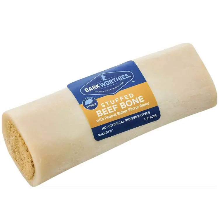 Stuffed Shin Bone Bliss – Barkworthies’ Ultimate Chew for Happy, Healthy Dogs!