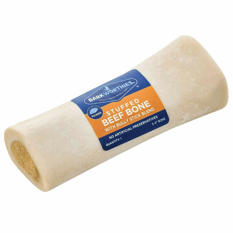Stuffed Shin Bone Bliss – Barkworthies’ Ultimate Chew for Happy, Healthy Dogs!