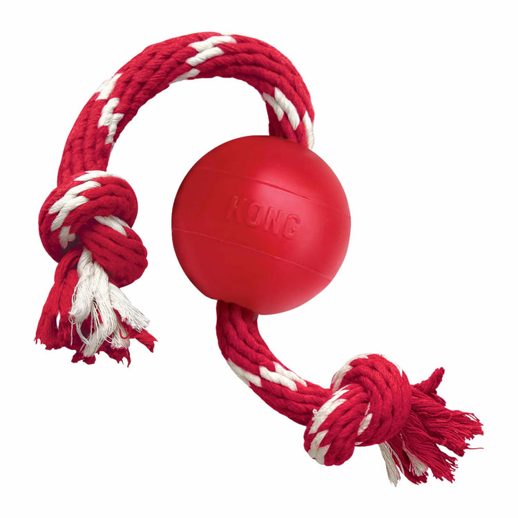 "Durable KONG® Ball with Hole Dog Fetch Toy: Perfect for Active Play & Chewing