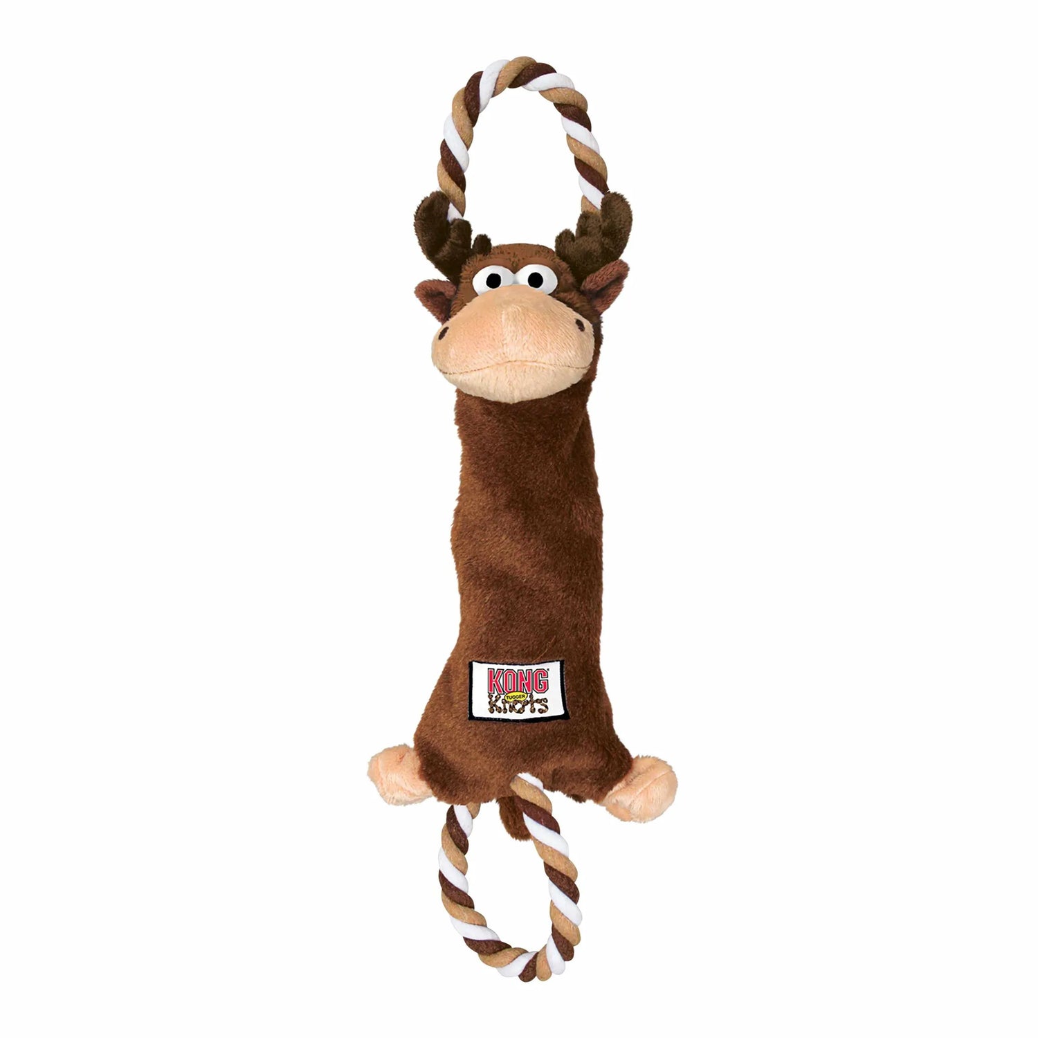KONG® Tugger Knots Moose Dog Rope Toy - Medium/Large, Durable Interactive Fun for Dogs