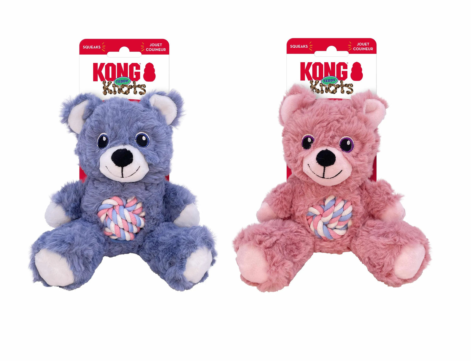 KONG® Knots Teddy Dog Rope Toy Assorted