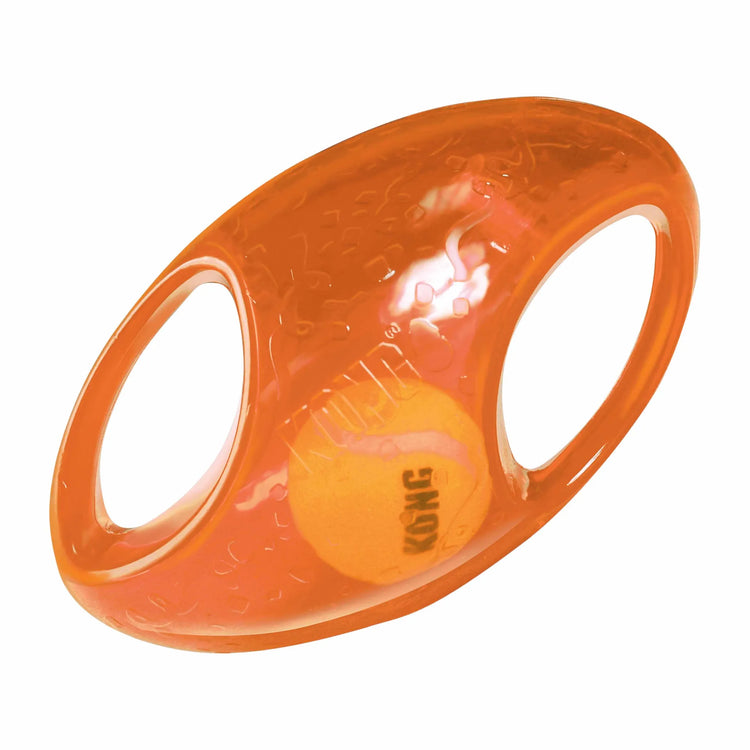 Interactive KONG® Jumbler™ Football Dog Enrichment Toy Assorted: Perfect for Play & Training