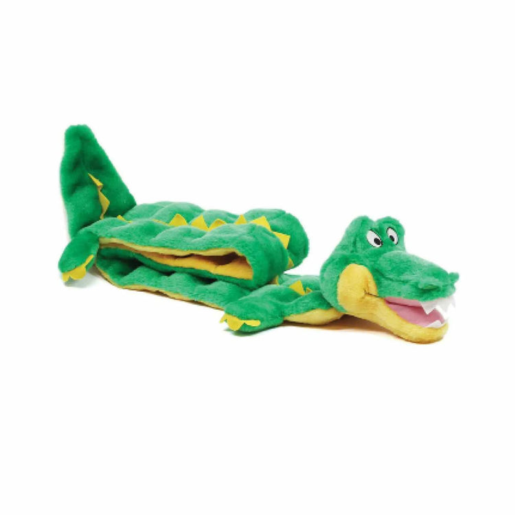 Outward Hound Squeaker Matz Gator Plush Dog Toy