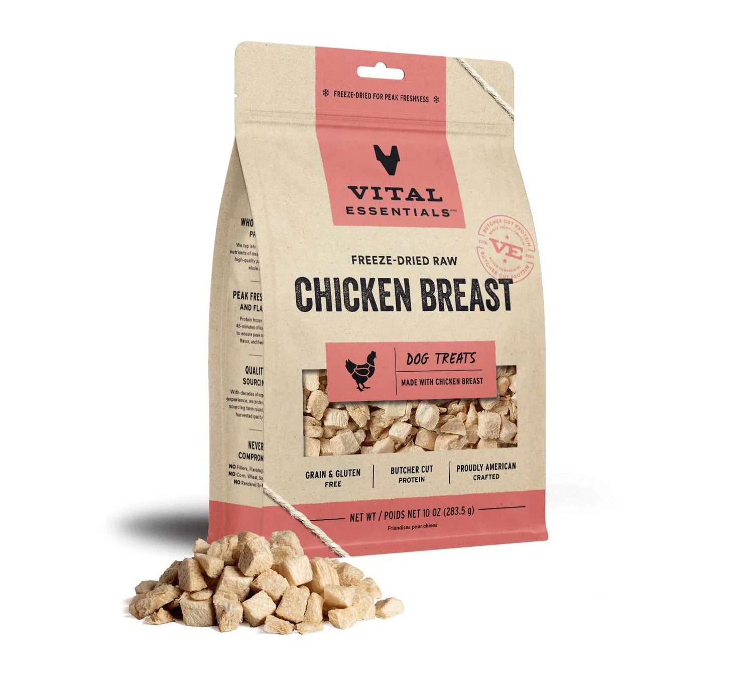Vital Essentials® Freeze-Dried Raw Chicken Breast Dog Treats,