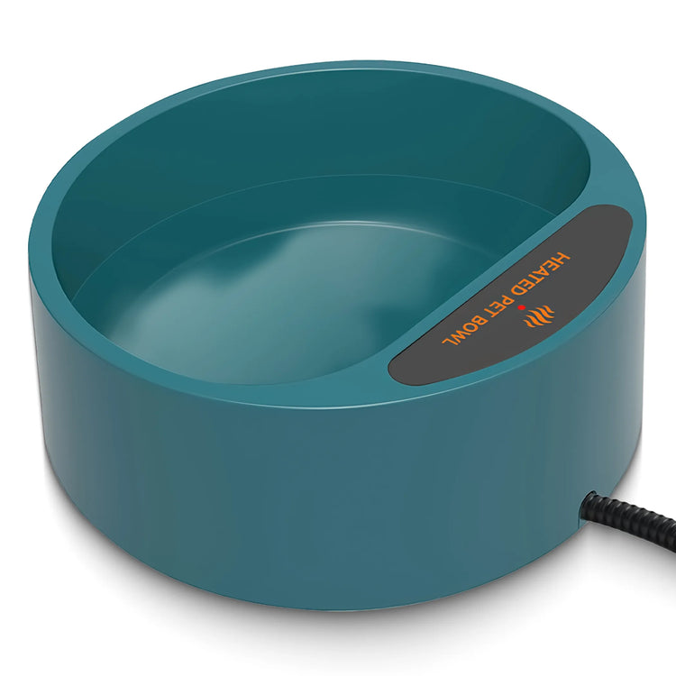 Heated Water Bowl for Dog Cat 74.4OZ Heating Water Dish