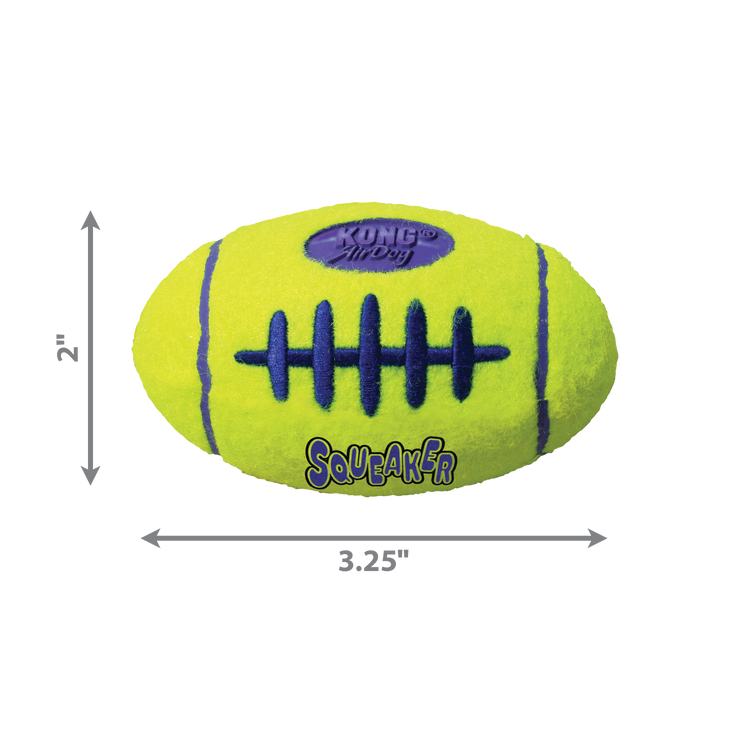 KONG® AirDog® Squeaker Football Fetch Toy - Durable and Fun Playtime for Dogs