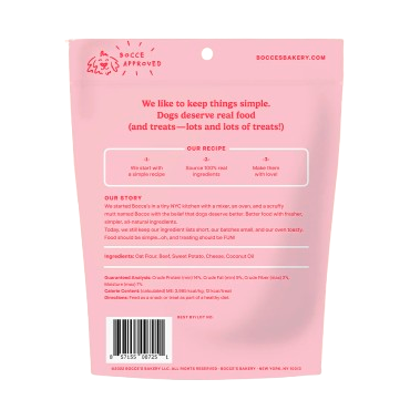 Bocce's Bakery Burgers & Fries Biscuit Dog Treats 5oz