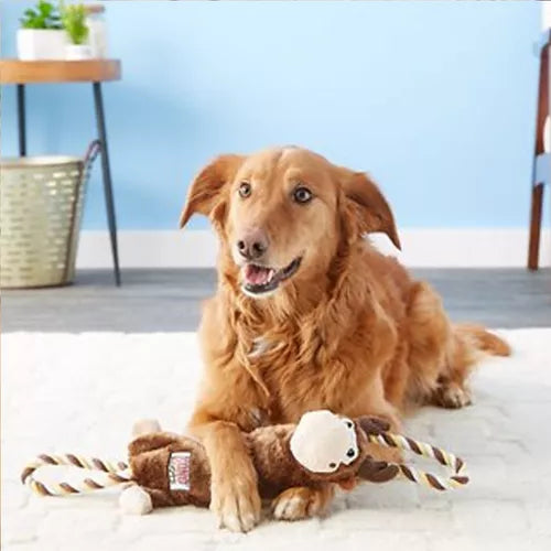 KONG® Tugger Knots Moose Dog Rope Toy - Medium/Large, Durable Interactive Fun for Dogs
