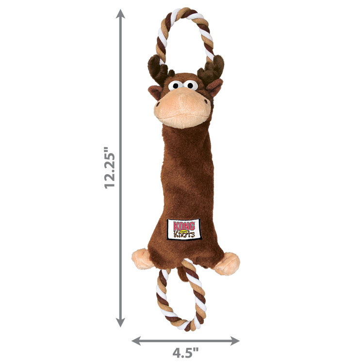 KONG® Tugger Knots Moose Dog Rope Toy - Medium/Large, Durable Interactive Fun for Dogs