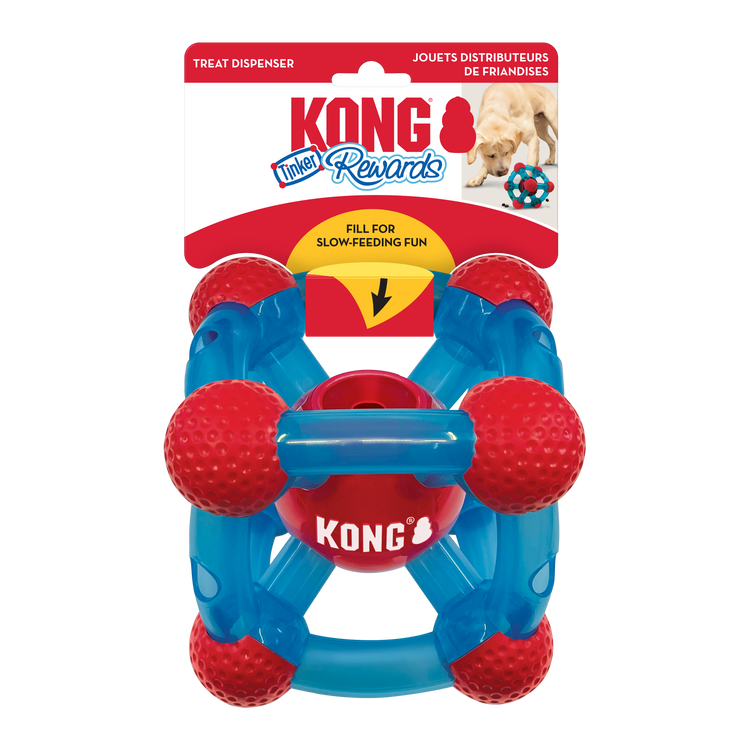 KONG® Rewards Tinker Dog Enrichment Toy - Interactive Fun for Engaged Playtime
