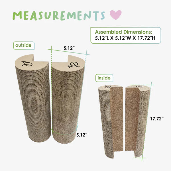 Ultimate Kitty Corner Cat Scratching Post for Happy Paws (2 pieces)